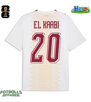 Marocko Ayoub El Kaabi #20 Bortatröja VM 2026 Kortärmad